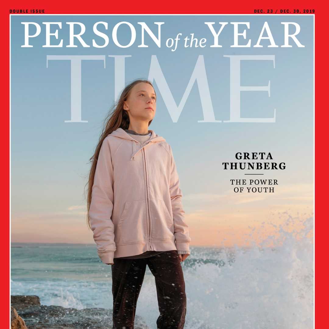 A copy of TIME magazine is pictured