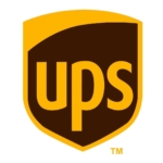 The UPS logo is pictured